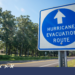 Hurricane Evacuation Route Sign